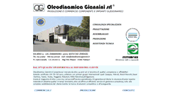 Desktop Screenshot of oleodinamicagiannini.it