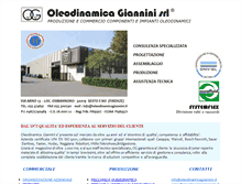 Tablet Screenshot of oleodinamicagiannini.it